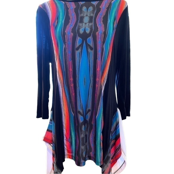 CACTUS Light Weight, Colorful Tunic, Size M, Butlooks Great On A L Also, EUC - Picture 1 of 4